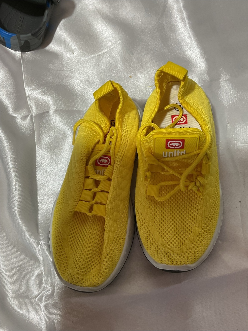 Yellow Unltd Knit Slip-On Sneakers